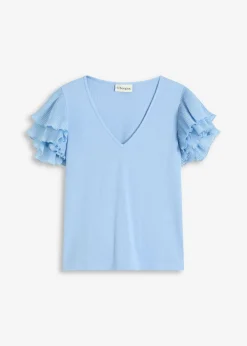 Sale Camiseta con volantes Mujer Camisetas