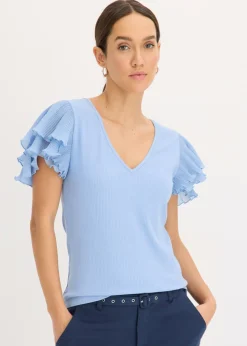 Sale Camiseta con volantes Mujer Camisetas
