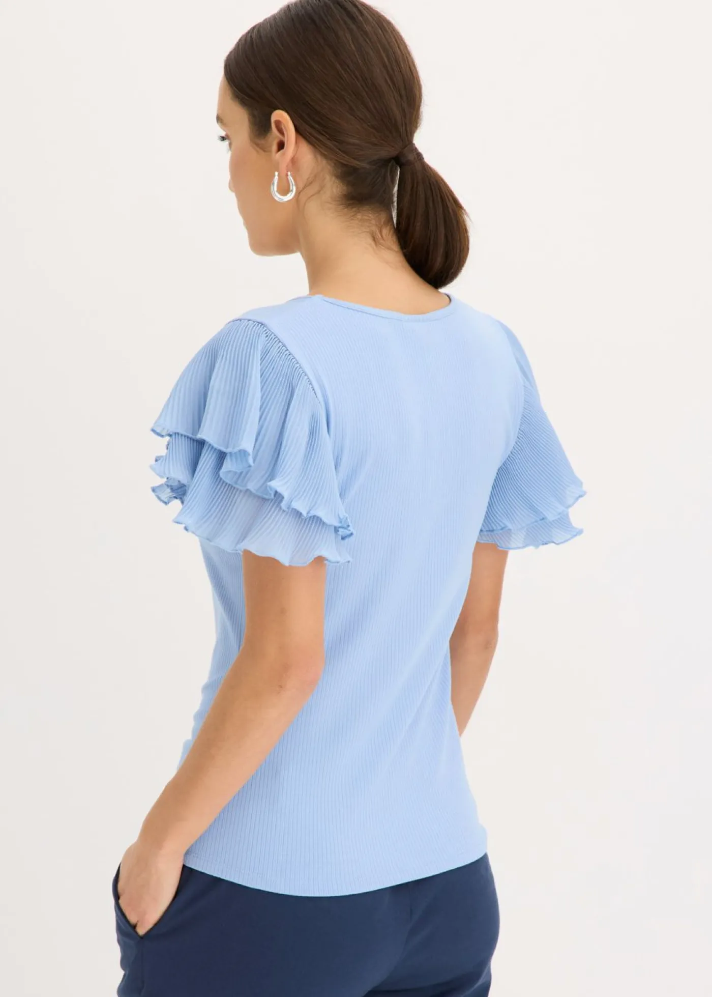 Sale Camiseta con volantes Mujer Camisetas