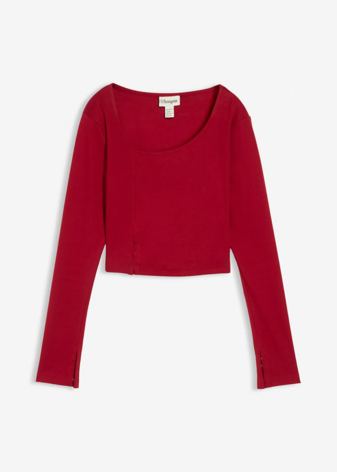 Camiseta corta de canalé Mujer Camisetas