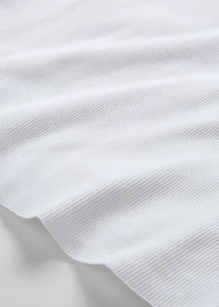 Clearance Camiseta corta de canalé Mujer Camisetas