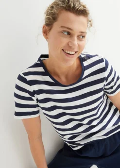 Best Camiseta de algodón con cuello redondo (2 unidades) Mujer Básicos|Camisetas