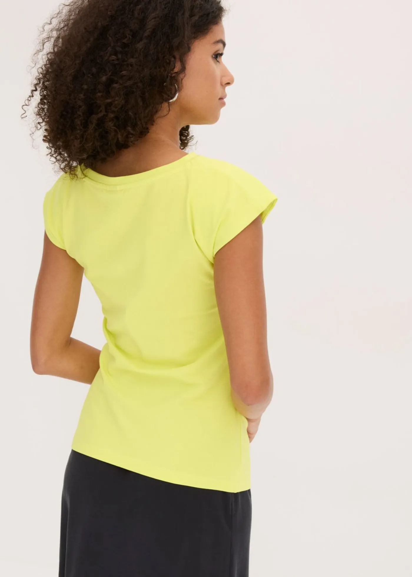 Best Camiseta de algodón con elástico Mujer Camisetas