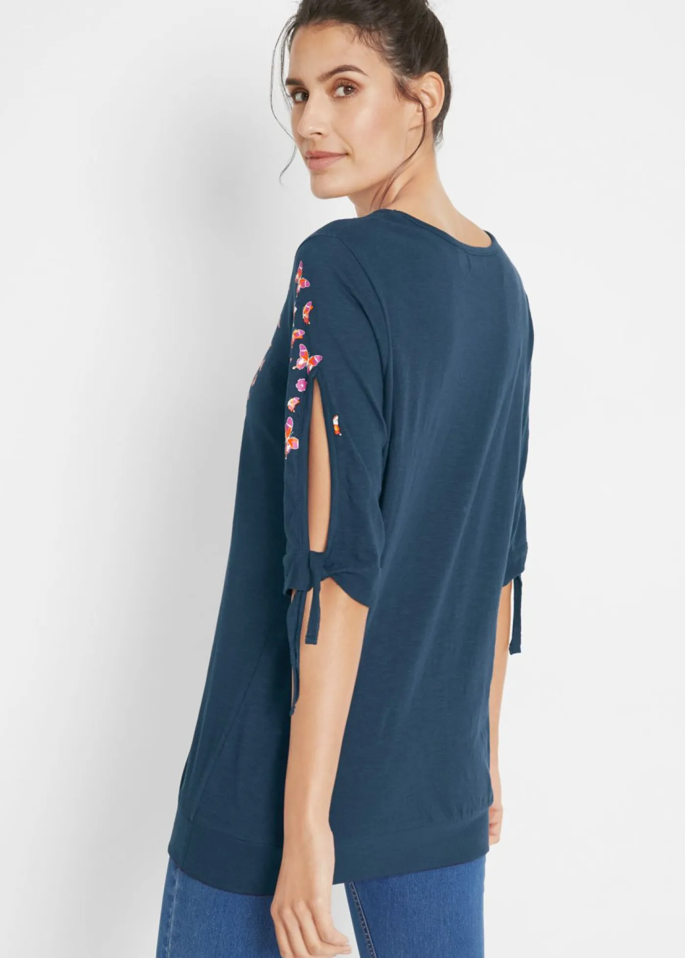 Discount Camiseta de algodón con hombros al descubierto Mujer Camisetas