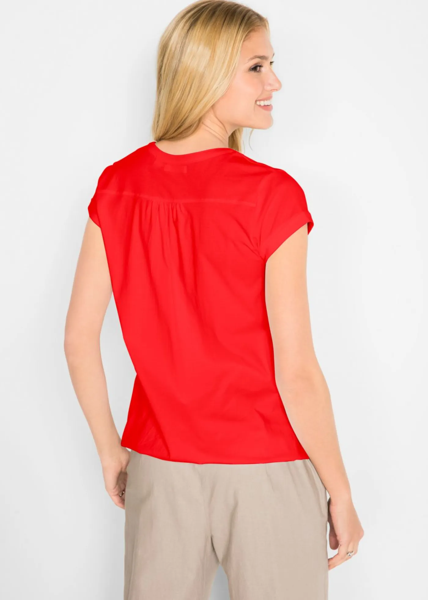 Best Camiseta de algodón con manga corta Mujer Camisetas