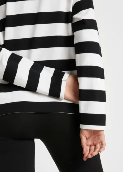 Sale Camiseta de algodón interlock puro con manga larga Mujer Básicos|Camisetas