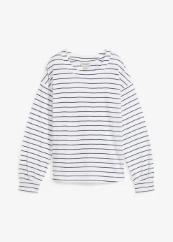 Discount Camiseta de algodón orgánico puro con manga larga Mujer Camisetas