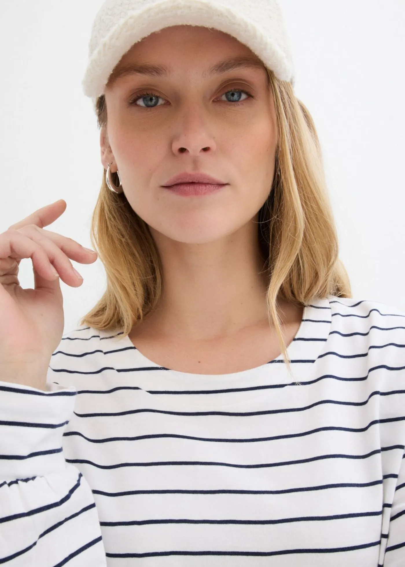 Discount Camiseta de algodón orgánico puro con manga larga Mujer Camisetas