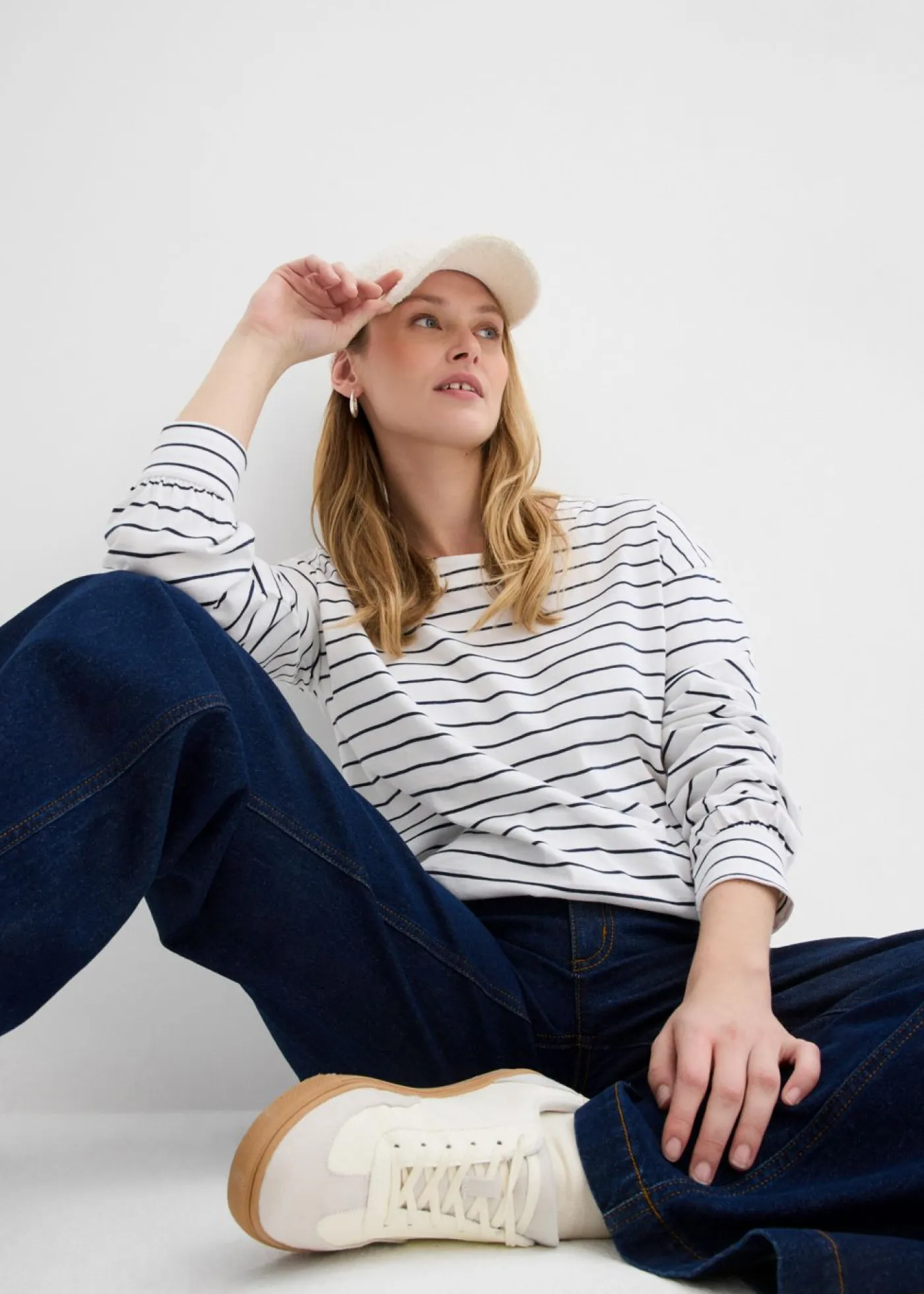 Discount Camiseta de algodón orgánico puro con manga larga Mujer Camisetas