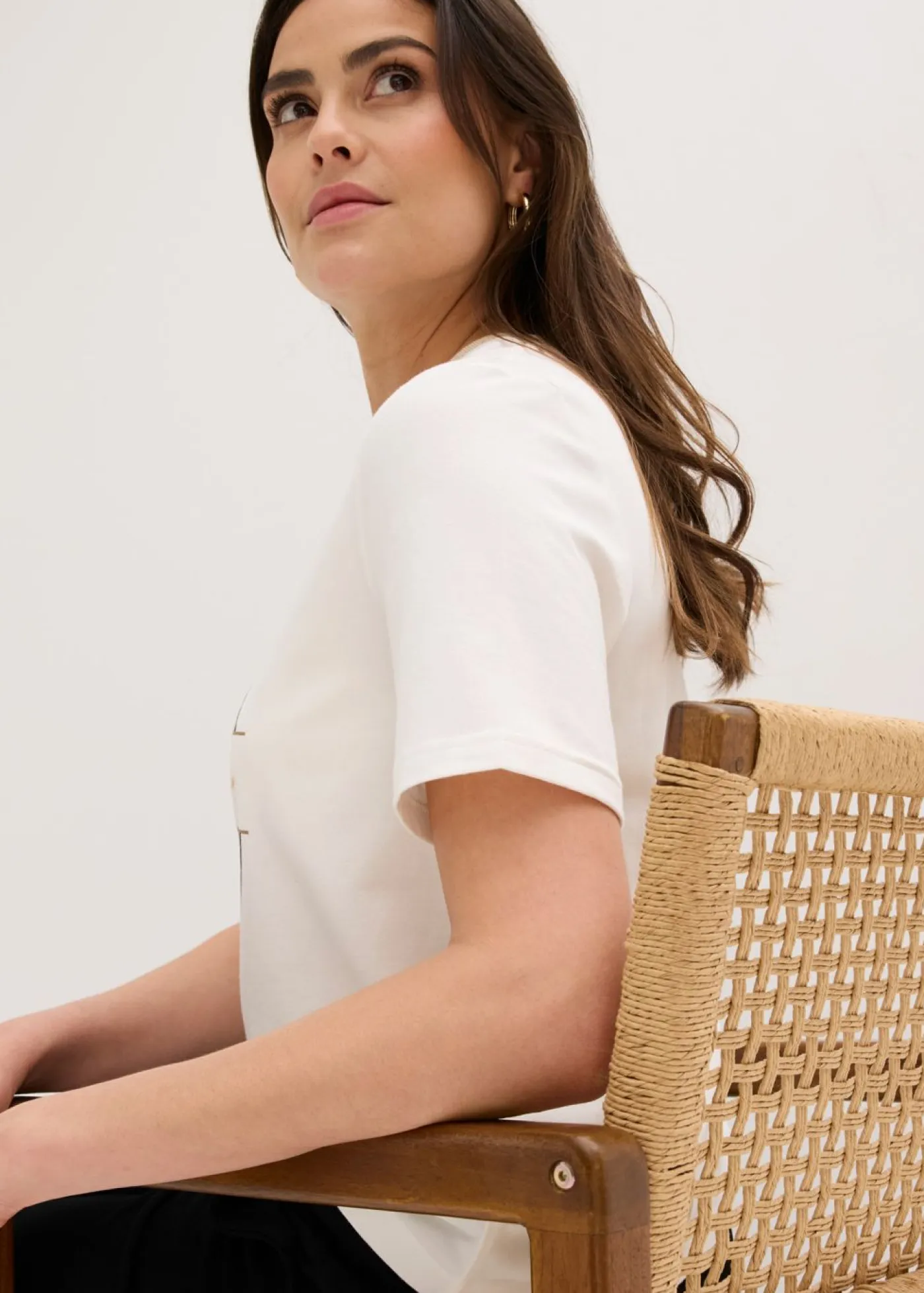 Clearance Camiseta de algodón orgánico Mujer Camisetas|Novedades