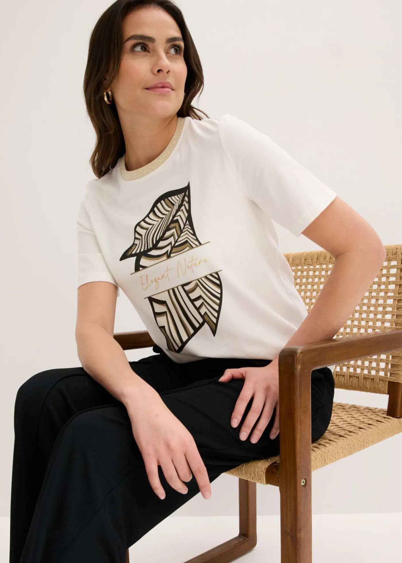Clearance Camiseta de algodón orgánico Mujer Camisetas|Novedades