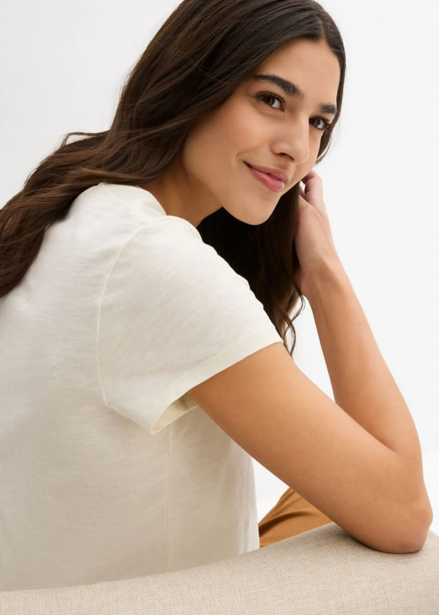 Camiseta de algodón orgánico puro (2 unidades) Mujer Básicos|Camisetas