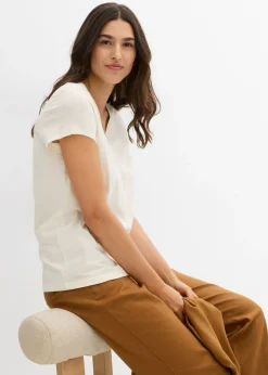 Camiseta de algodón orgánico puro (2 unidades) Mujer Básicos|Camisetas