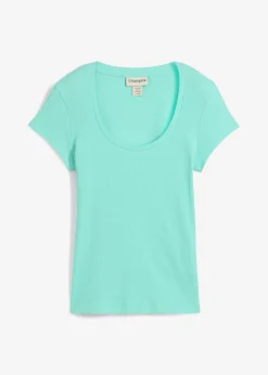 Clearance Camiseta de algodón orgánico puro Mujer Básicos|Camisetas