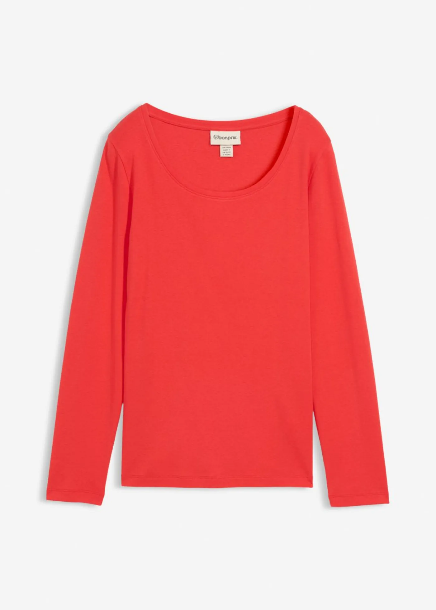 Outlet Camiseta de algodón orgánico puro con manga larga Mujer Básicos|Camisetas
