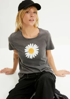 Outlet Camiseta de algodón orgánico puro Mujer Camisetas