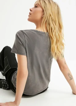 Outlet Camiseta de algodón orgánico puro Mujer Camisetas