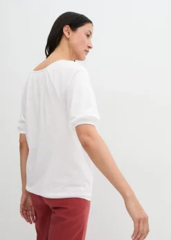 Camiseta de algodón orgánico puro Mujer Camisetas|Novedades