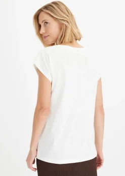 Camiseta de algodón orgánico puro Mujer Camisetas