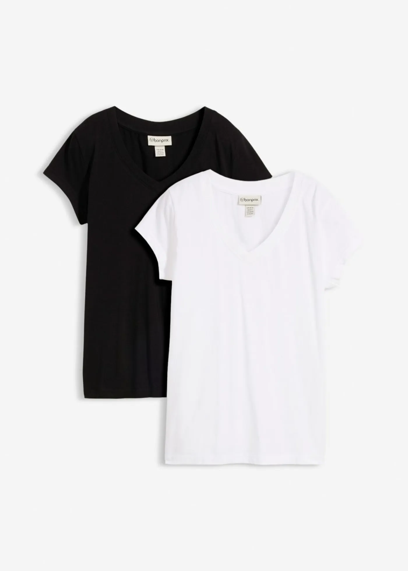 Camiseta de algodón orgánico puro (2 unidades) Mujer Básicos|Camisetas