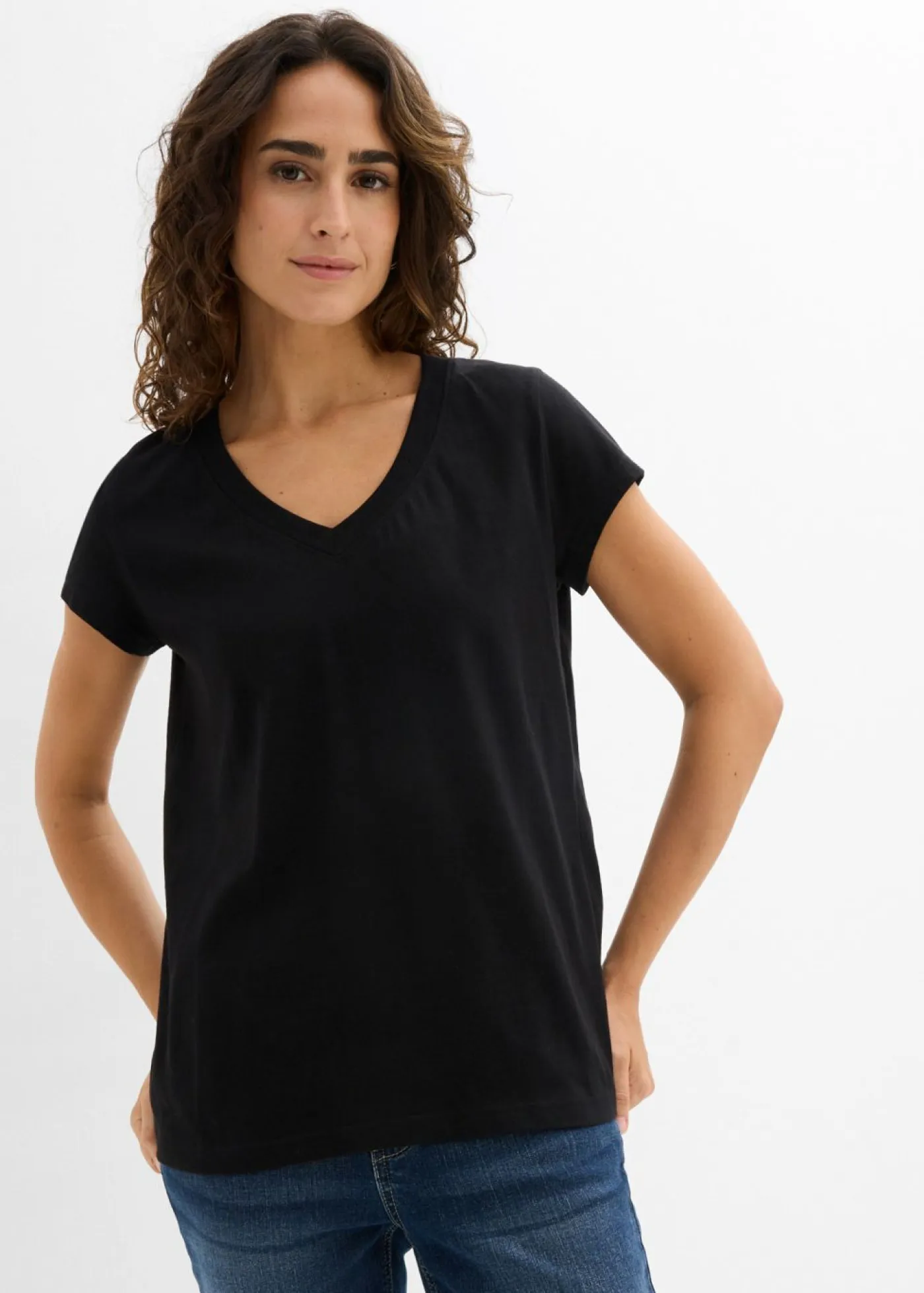 Camiseta de algodón orgánico puro (2 unidades) Mujer Básicos|Camisetas