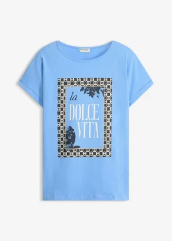 Outlet Camiseta de algodón orgánico puro Mujer Camisetas|Novedades