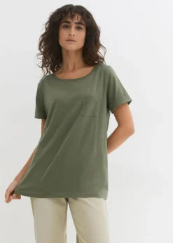 Discount Camiseta de algodón orgánico puro Mujer Básicos|Camisetas