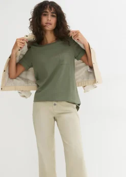 Discount Camiseta de algodón orgánico puro Mujer Básicos|Camisetas