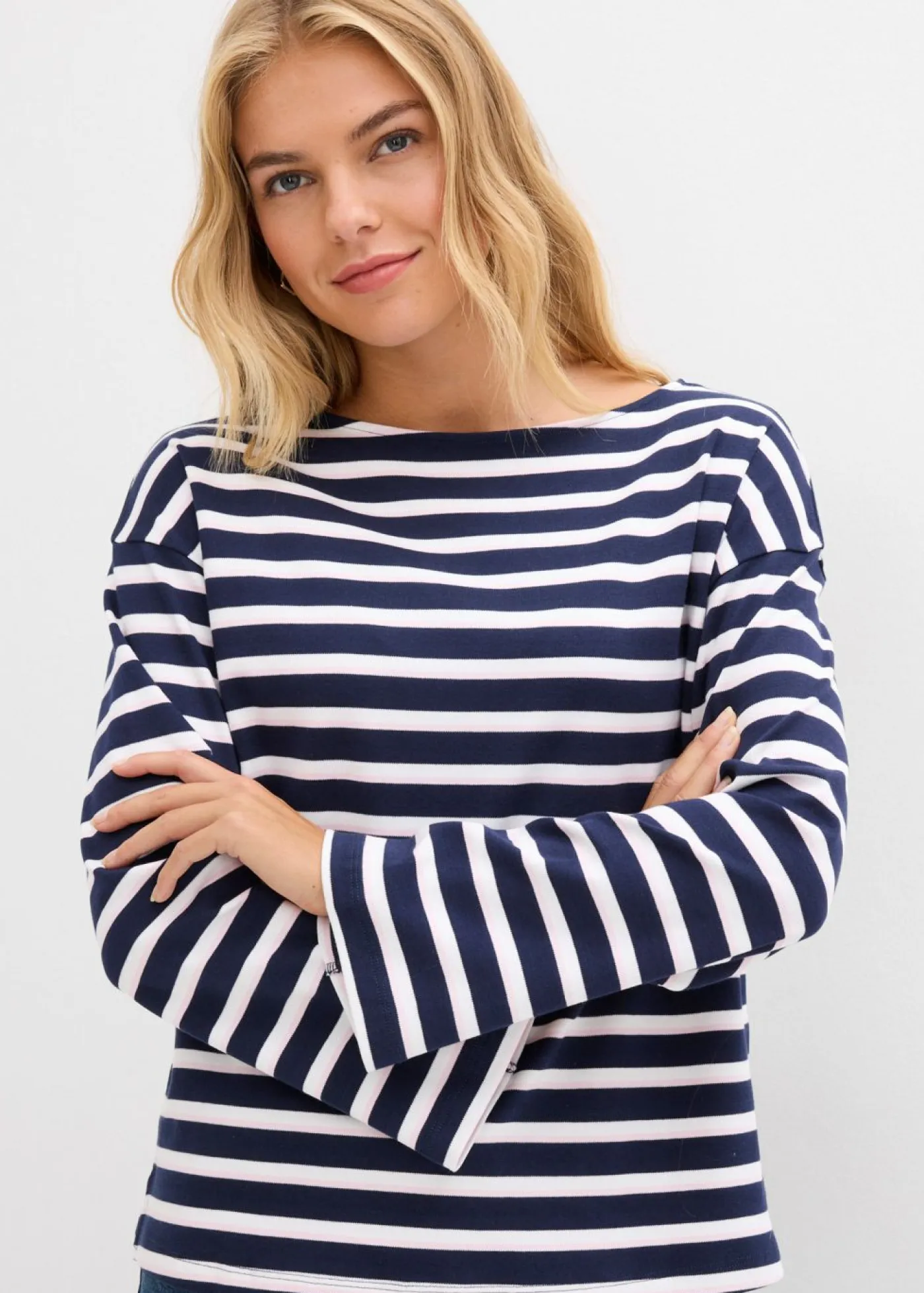 Camiseta de algodón orgánico puro con manga larga Mujer Camisetas