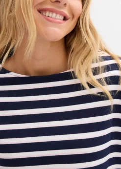 Camiseta de algodón orgánico puro con manga larga Mujer Camisetas