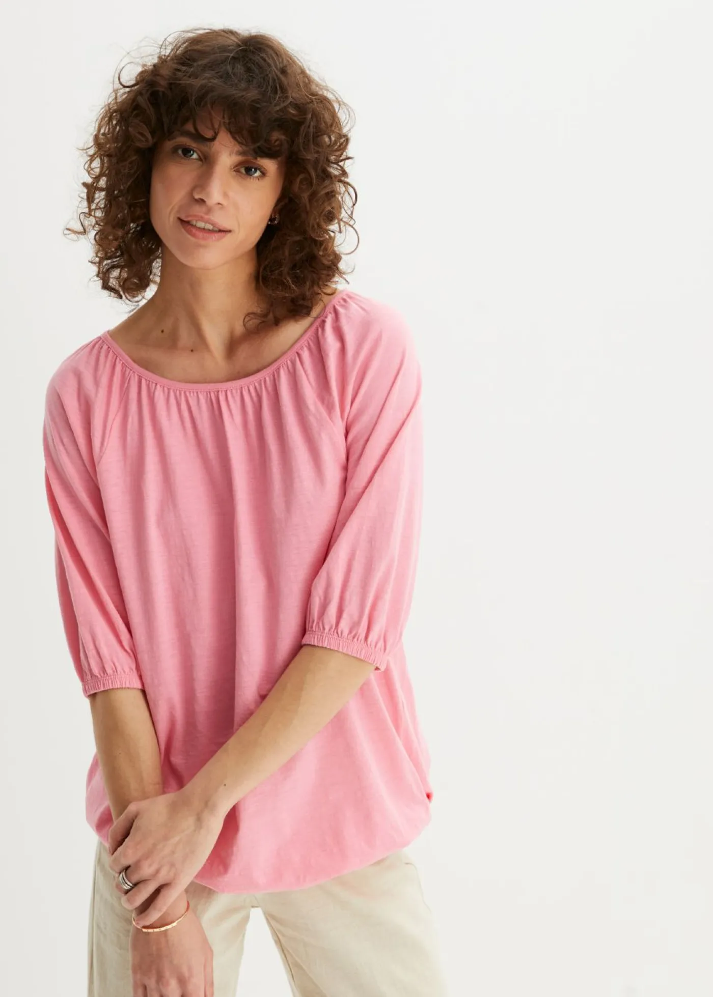 Hot Camiseta de algodón orgánico puro Mujer Camisetas|Novedades