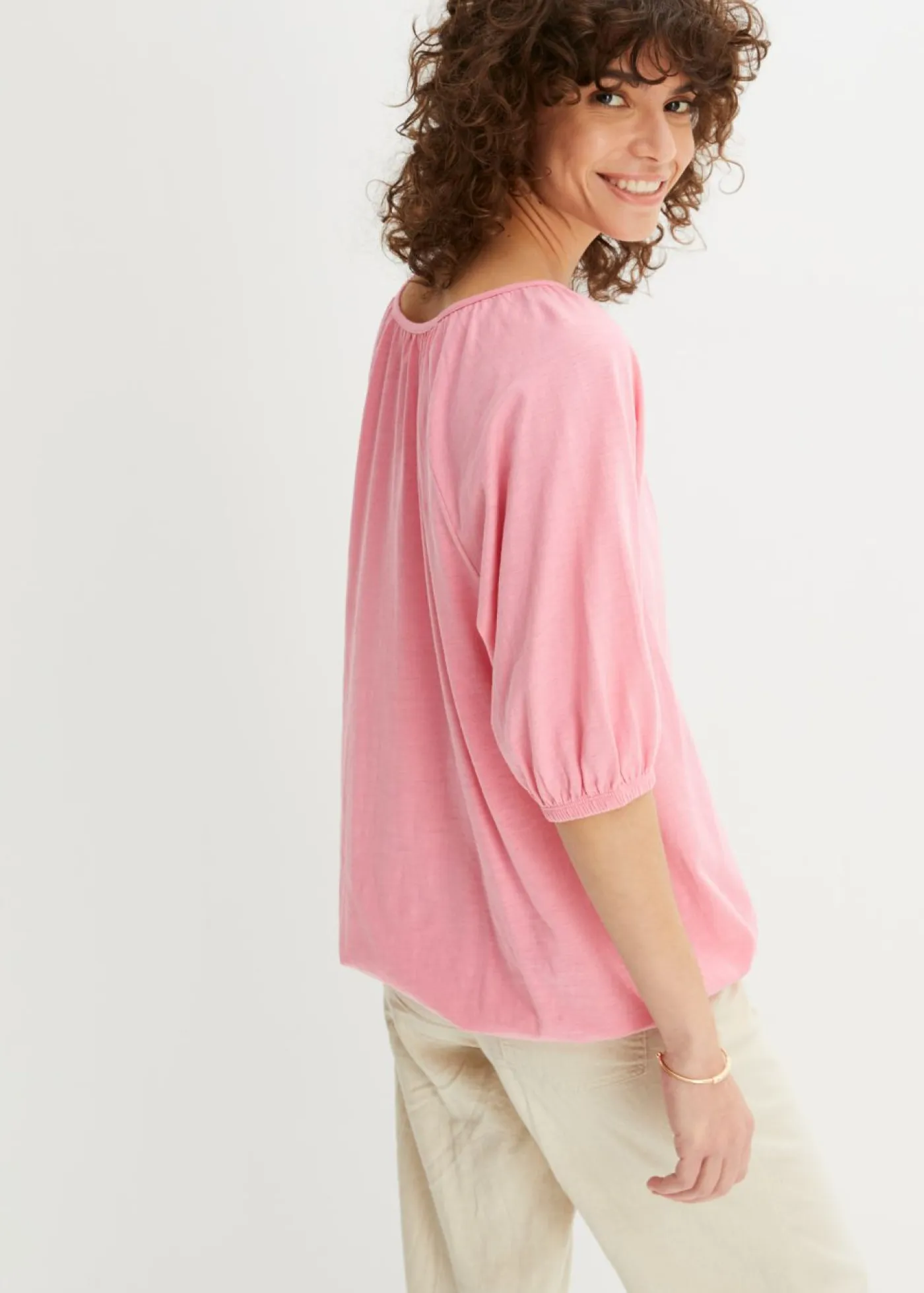 Hot Camiseta de algodón orgánico puro Mujer Camisetas|Novedades