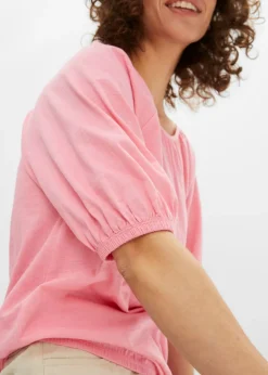 Hot Camiseta de algodón orgánico puro Mujer Camisetas|Novedades