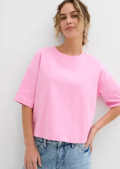 Best Camiseta de algodón orgánico puro Mujer Esenciales|Camisetas