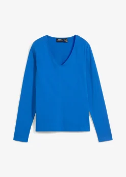 Outlet Camiseta de algodón orgánico puro con manga larga Mujer Básicos|Camisetas