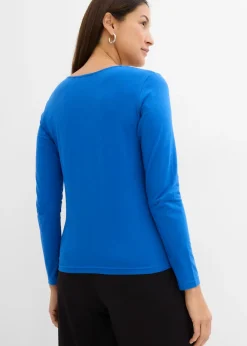 Outlet Camiseta de algodón orgánico puro con manga larga Mujer Básicos|Camisetas