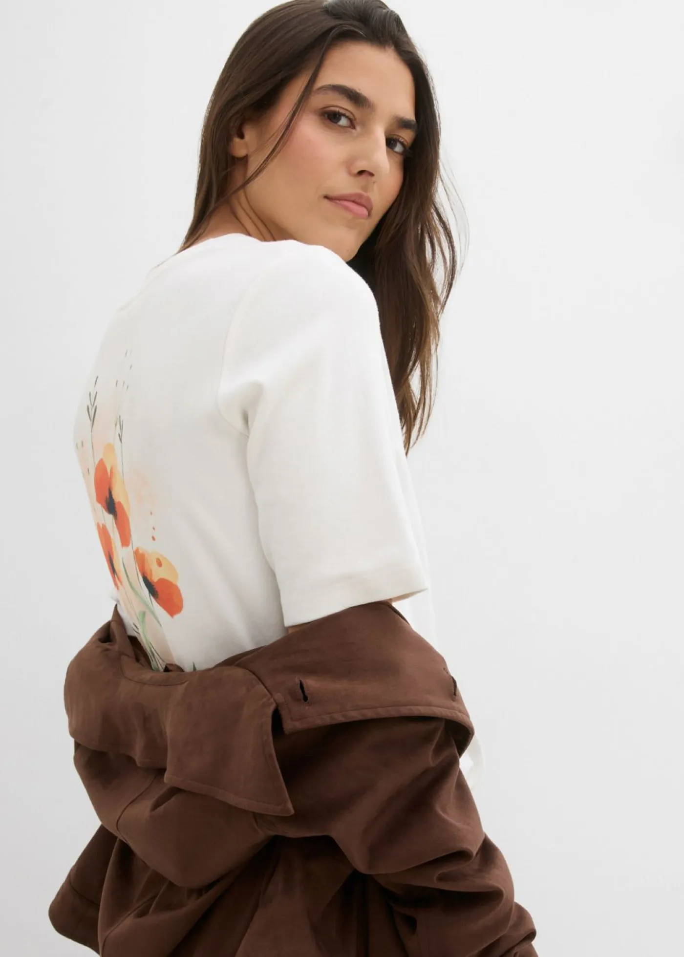 Hot Camiseta de algodón orgánico puro Mujer Camisetas|Novedades