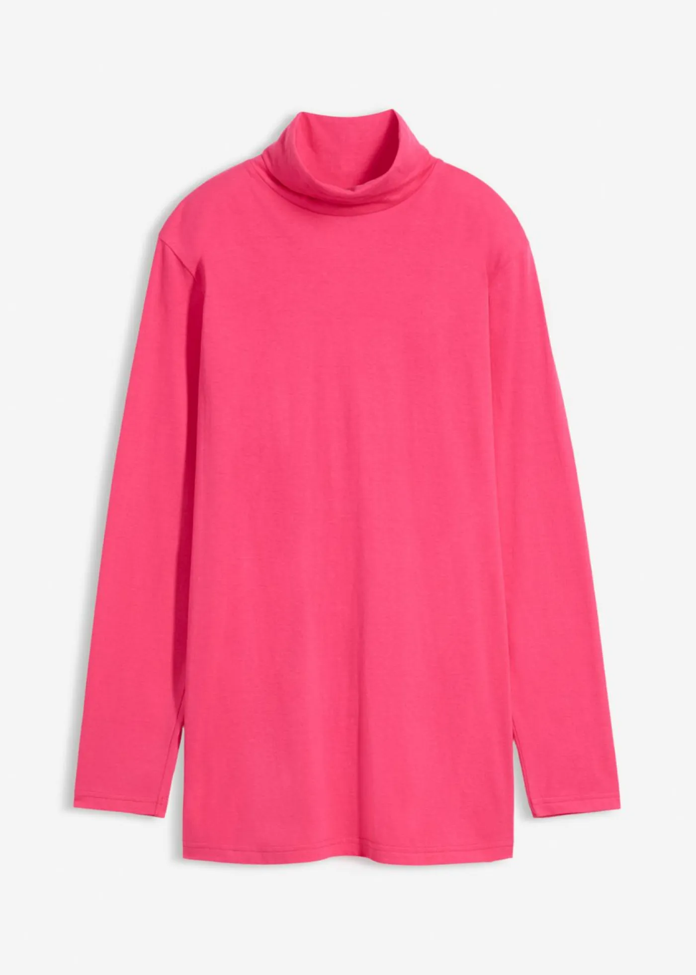 Clearance Camiseta de algodón orgánico puro con cuello alto Mujer Básicos|Camisetas