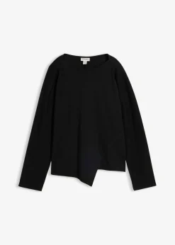Best Camiseta de algodón orgánico puro con manga larga Mujer Esenciales|Camisetas