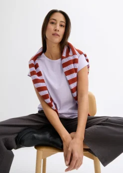 Clearance Camiseta de algodón orgánico puro Mujer Básicos|Camisetas