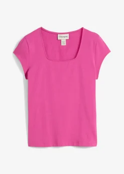 Sale Camiseta de algodón orgánico puro Mujer Básicos|Camisetas