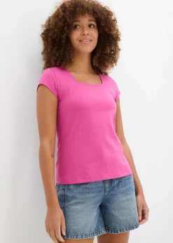Sale Camiseta de algodón orgánico puro Mujer Básicos|Camisetas