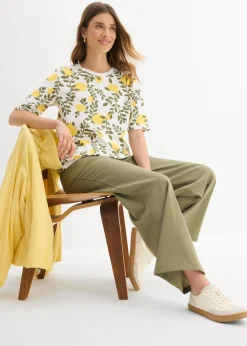 Sale Camiseta de algodón orgánico puro Mujer Camisetas|Novedades