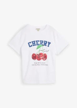 Hot Camiseta de algodón orgánico puro, estampado Mujer Camisetas|Novedades