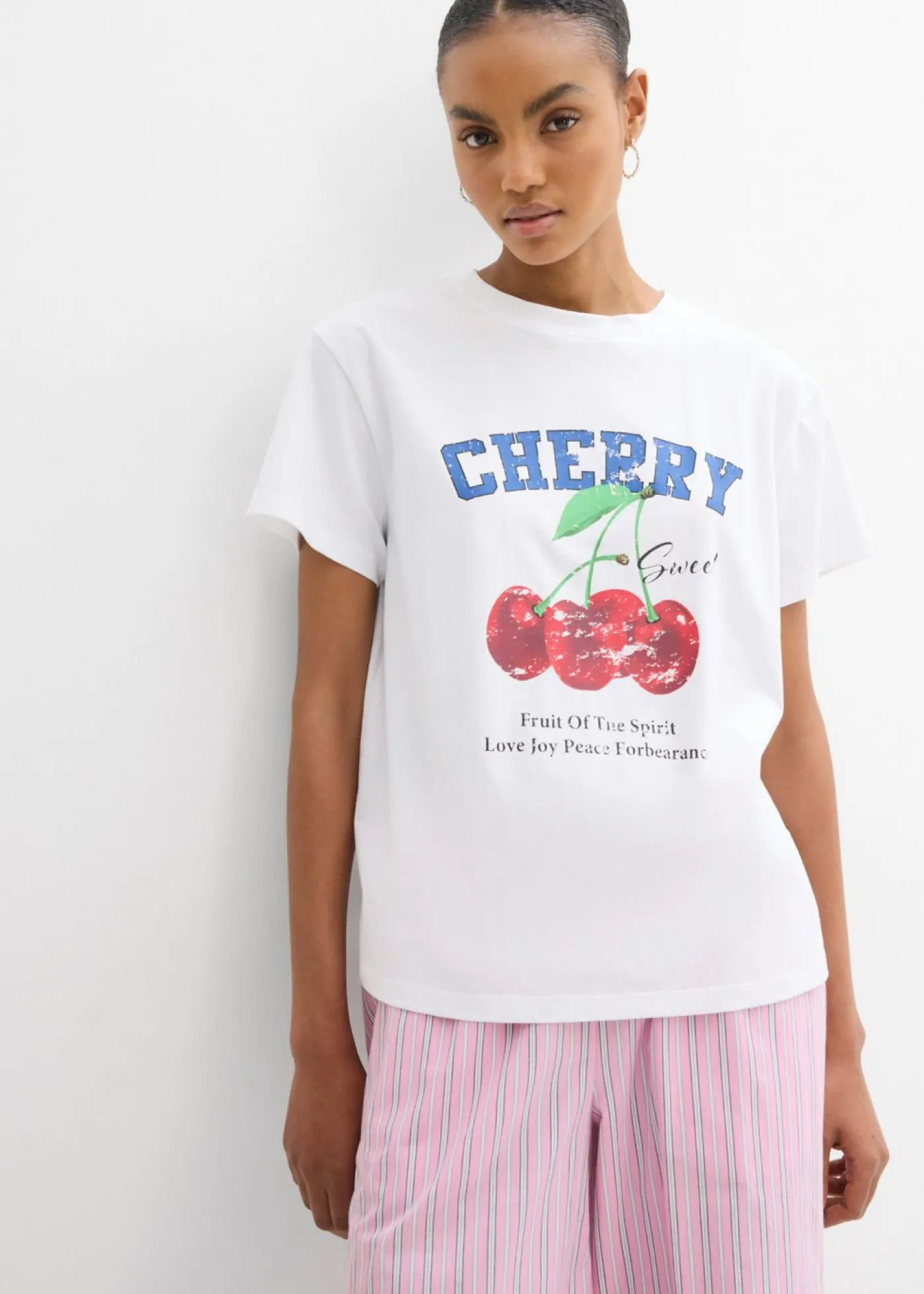 Hot Camiseta de algodón orgánico puro, estampado Mujer Camisetas|Novedades