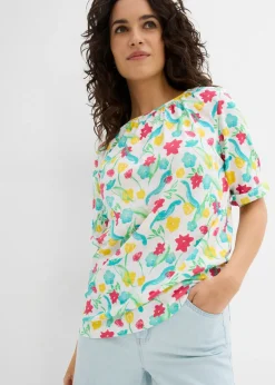 New Camiseta de algodón orgánico Mujer Camisetas