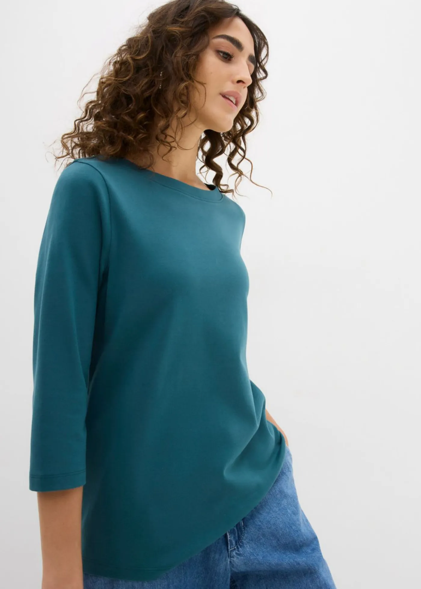 Online Camiseta de algodón orgánico puro y pesado Mujer Básicos|Camisetas