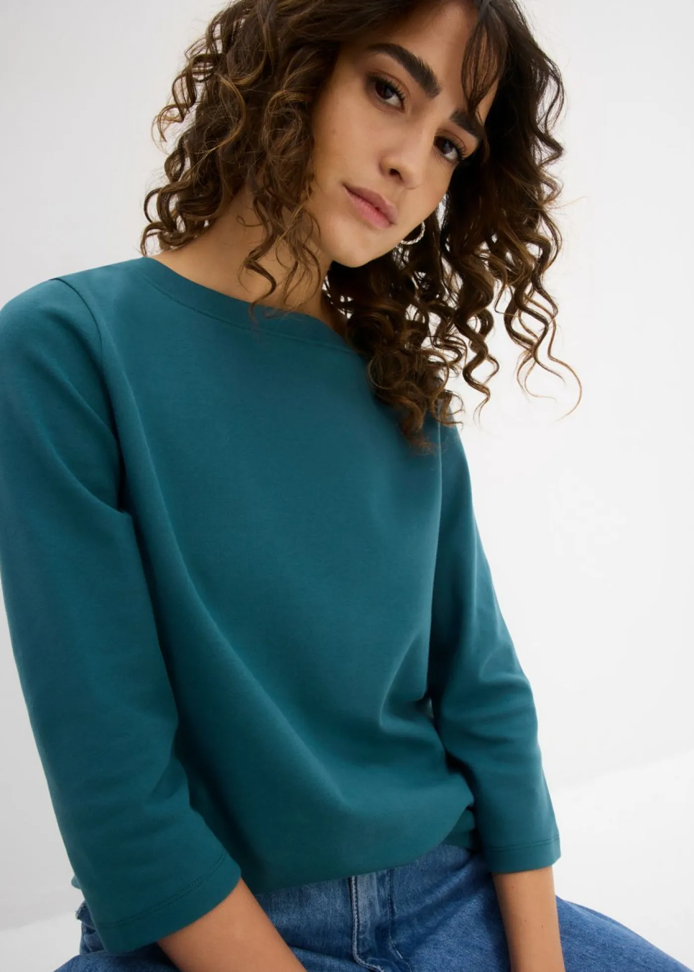 Online Camiseta de algodón orgánico puro y pesado Mujer Básicos|Camisetas