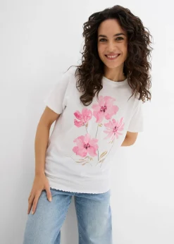 Sale Camiseta de algodón orgánico Mujer Camisetas