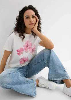 Sale Camiseta de algodón orgánico Mujer Camisetas